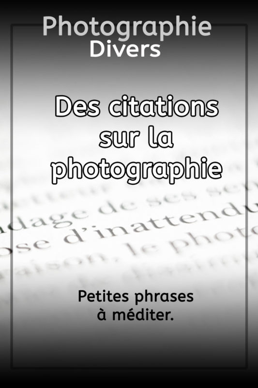 citation photographes